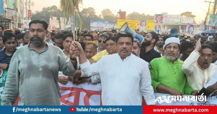 গাজীপুরে বিপ্লব ও সংহতি দিবসে বিএনপির বিশাল শোভাযাত্রা