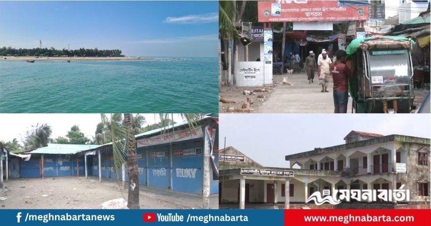 পর্যটকহীন সেন্টমার্টিনে ব্যবসা-বাণিজ্যে চরম ধস