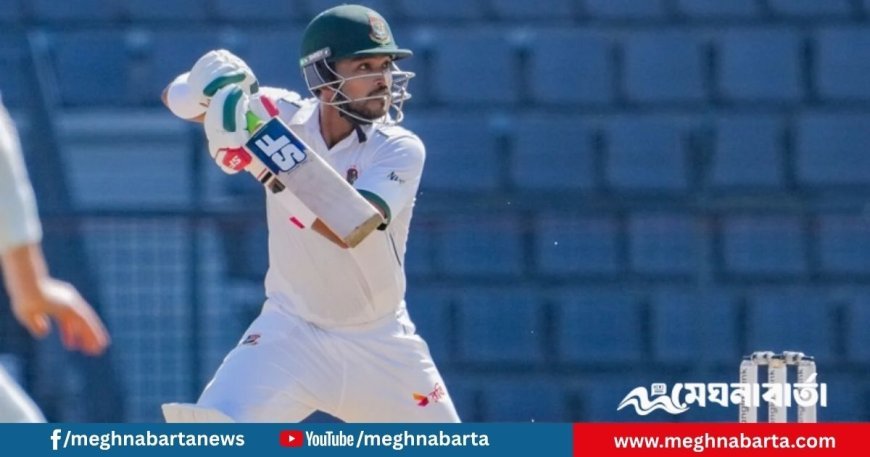 শান্তর সেঞ্চুরিতে ম্যাচের নিয়ন্ত্রণে বাংলাদেশ