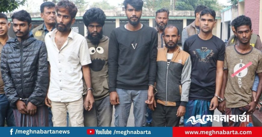 নওগাঁয় বৈদ্যুতিক মিটার চোরচক্রের ৭ সদস্য গ্রেপ্তার