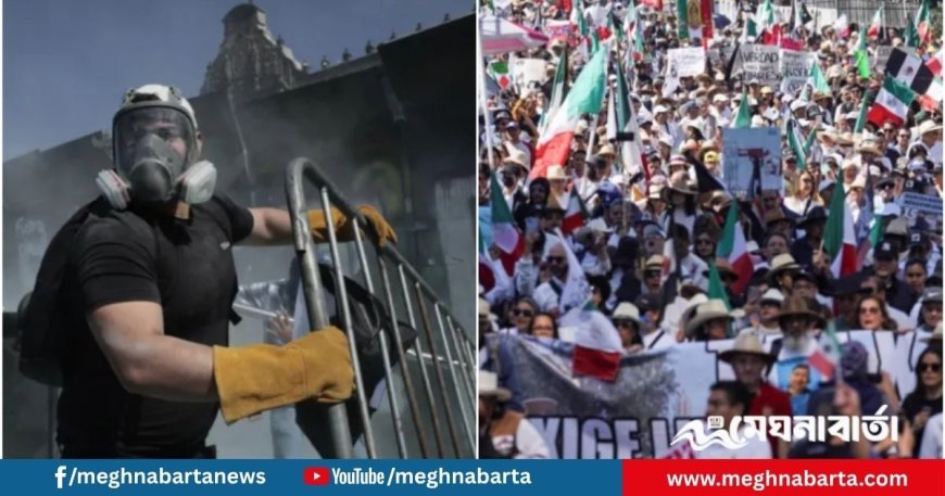 জেন-জির সরকারবিরোধী আন্দোলনে উত্তাল মেক্সিকো, শতাধিক পুলিশ আহত