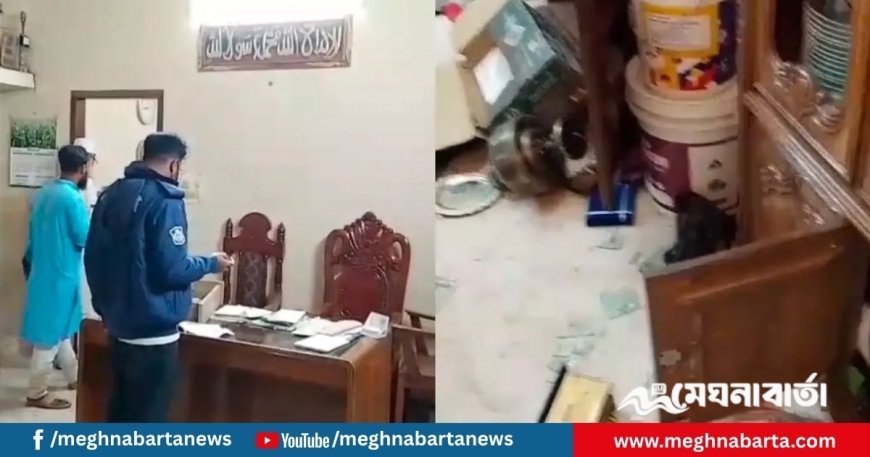 সাবেক রাষ্ট্রপতির বাড়িতে ভাঙচুর