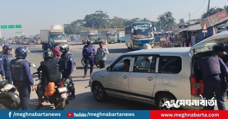 ভাঙ্গায় আইন-শৃঙ্খলা রক্ষা বাহিনীর টহল জোরদার, যান চলাচল স্বাভাবিক