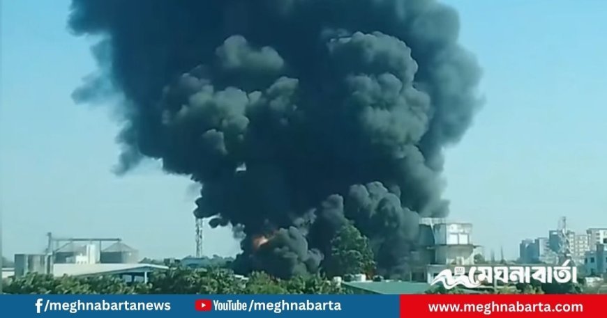 গাজীপুরে কয়েল কারখানায় ভয়াবহ আগুন