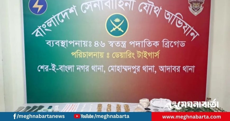 জেনেভা ক্যাম্পে সেনা অভিযানে বিপুল বিস্ফোরক ও মাদক উদ্ধার