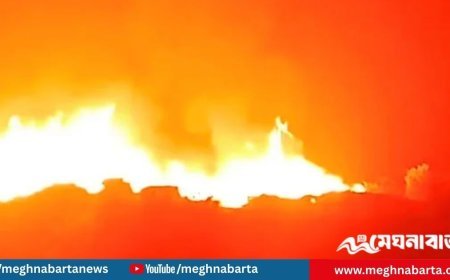মহেশখালীর মাতারবাড়ী কয়লা বিদ্যুৎ প্রকল্পে আগুন