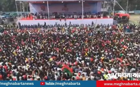 চট্টগ্রামে নির্বাচনী প্রচারে তারেক রহমান, জনসমুদ্রে পলোগ্রাউন্ড