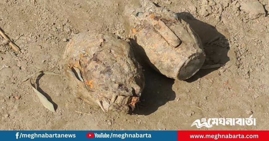 বাড়ির মাটি খুঁড়তে গিয়ে উদ্ধার দুই অবিস্ফোরিত গ্রেনেড