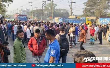 বেতন-ছুটি পরিশোধ ছাড়াই কারখানা বন্ধ, সড়ক অবরোধে শ্রমিকরা