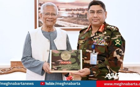 প্রধান উপদেষ্টা ইউনূসের সঙ্গে সেনাপ্রধানের বিদায়ি সাক্ষাৎ